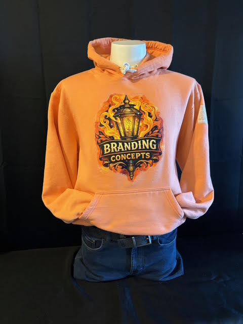 Branding Concepts Logo Hoodie - Orange